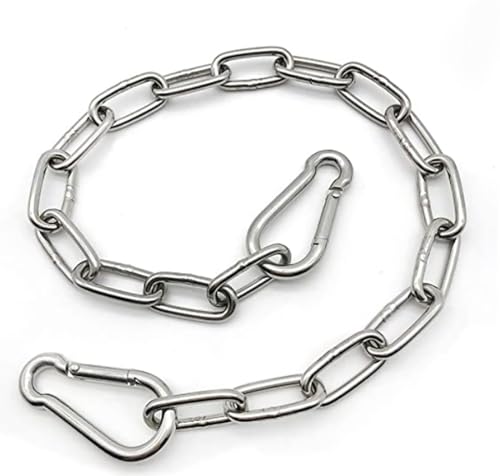 Heavy Duty Stainless Steel Chain 550LB Capacity for Punching Bags Hanging Chair Hammocks Swing Trapeze Yoga - size: 4MM