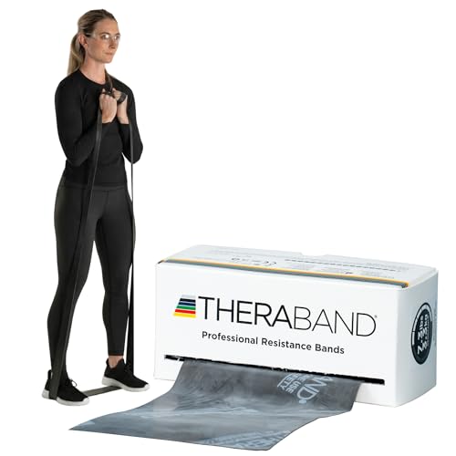 THERABAND Resistance Band Black, Special Heavy, 6-Yard Roll, Latex - color: Black - Special Heavy