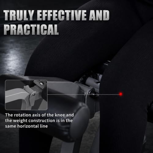 Z ZHICHI 2-in-1 Leg Curl/Extension Machine,Home Use,Burn quads/Calves Fast | 5s Quick Function Switch,7.9sqft Flexible Space Use,3 sets Quads+calves=burn,50×50×1.4mm Sq tube,Holds 660LBS rock solid