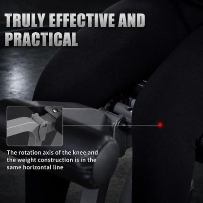 Z ZHICHI 2-in-1 Leg Curl/Extension Machine,Home Use,Burn quads/Calves Fast | 5s Quick Function Switch,7.9sqft Flexible Space Use,3 sets Quads+calves=burn,50×50×1.4mm Sq tube,Holds 660LBS rock solid