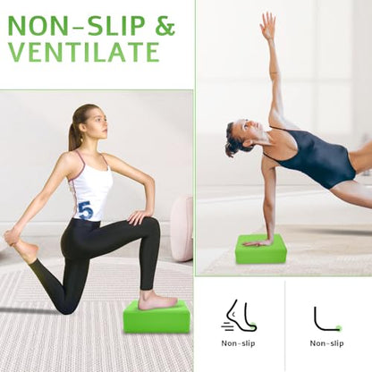2 Pack Yoga Blocks, Lightweight 3x6x9in Yoga Bricks - color: 2PACK-Green