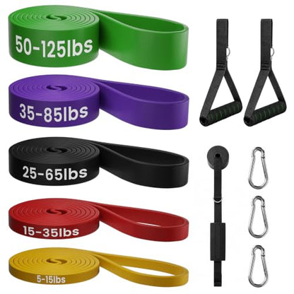 Resistance Bands for Working Out，Pull Up Assistance Bands Set, Unisex Exercise Bands for Home and Gym Workouts, Full Body Workouts, Stretching and Physical Therapy