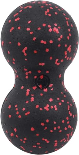 Black Peanut Massage Ball Double Lacrosse Massage Ball for Physical Therapy, Massage Tools and Equipment, Muscle Relax, Acupoint Massage