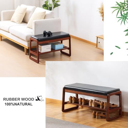 latifolia Shoe Rack Bench, Shoe Bench for Entryway(Black,31.50''L) - color: Black, size: 31.50''L