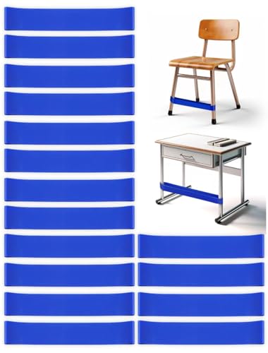 16 Pack Chair Bands for Kids with Fidgety Feet, ADHD Tools for Kids, Improve Focus & Reduce Restlessness, Chair Bands for Sensory ADHD ADD Autism - Classroom & Home Must Haves (Blue) - color: Blue, size: 16 Pack