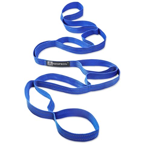 A AZURELIFE Flat Resistance Band Set (3 Pieces Total) Exercise Bands and Premium Durable Stretch Strap with Loops