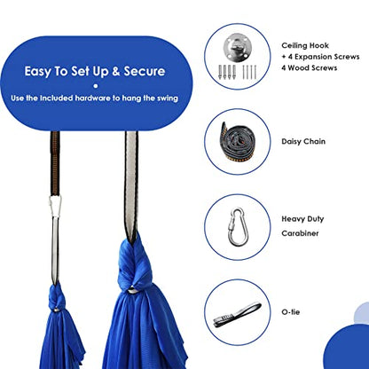 Sensory Swing for Kids Indoor | Therapy Swing for Autism, ADHD, Sensory Processing Disorder | Kids Swing Cuddle Aerial Hammock Indoor