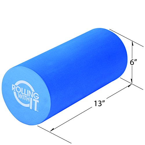 Rolling With It High Density Foam Roller for Physical Therapy - size: 13 x 6 Inch