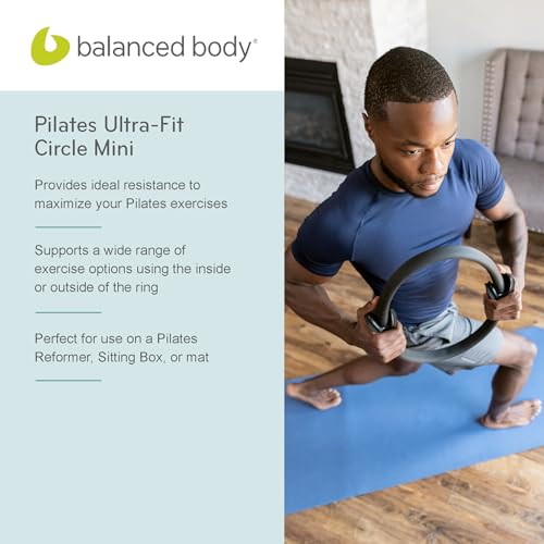 Balanced Body Ultra-Fit Circle Pilates Ring, Body Ring, Great Exercisers for Legs, Fitness Circle, Thigh Exercise, Pilates Circle, Pilate Ring Fitness Equipment for Home or Studio - style: Mini 12 Inch