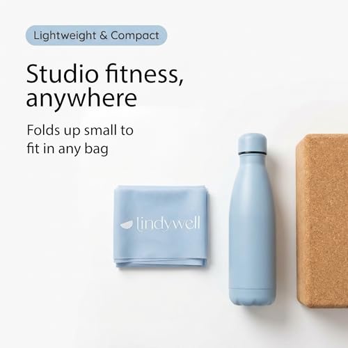 Lindywell 여성 및 남성용 원단 및 운동 밴드 - 글루트 활성화, 근력 훈련, 물리 치료 등 운동을 위한 저항 밴드 - 내구성, 미끄럼 방지 및 가정 또는 체육관에서 사용하기에 적합 - style: 운동 밴드 - 블루