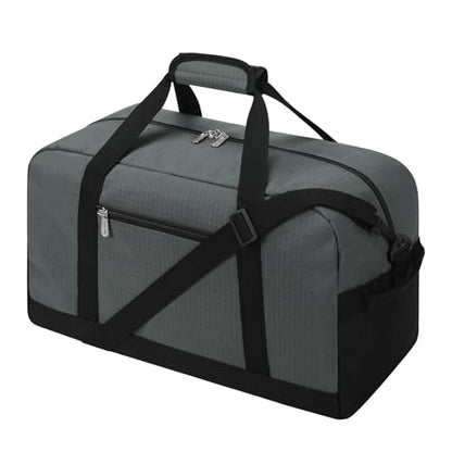 Apenze Small Gym Bag 18 inch Carry On Duffel Bag for Weekender Travel - Dark Grey - color: Dark Grey, size: 18inch