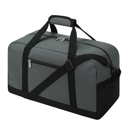 Apenze Small Gym Bag 18 inch Carry On Duffel Bag for Weekender Travel - Dark Grey - color: Dark Grey, size: 18inch