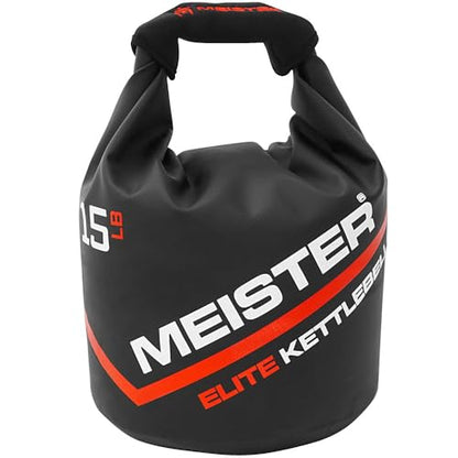 Meister Elite Portable Sand Kettlebell - Soft Sandbag Weight - size: 15lb / 6.8kg