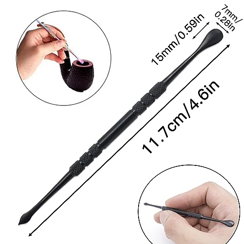 Joyangy 3-Pack Wax Carving Tools 4.6Inch Stainless Steel Double-Ended | clay wax art sculpt, black, wax seal stamp craft, jewelry candle making, smooth lightweight grip - size: 3 Pack(Black)