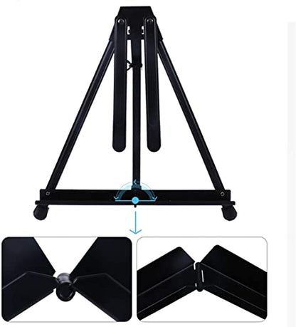 Tosnail 4 Pack 22 Inches Art Easel Stand Tabletop, Aluminum Display Stand, Photo Holder Display Stand for Artist, Students, Adults, Kids Painting