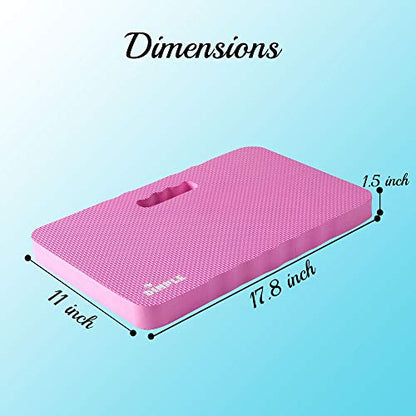 Dimple Kneeling Pad, High Density Thick Foam Comfort Kneeling Mats - color: Pink, size: Single