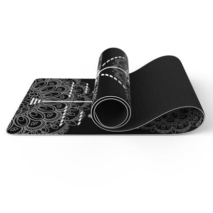 FOLAI Extra Thick Yoga Mat 6mm - color: body line black