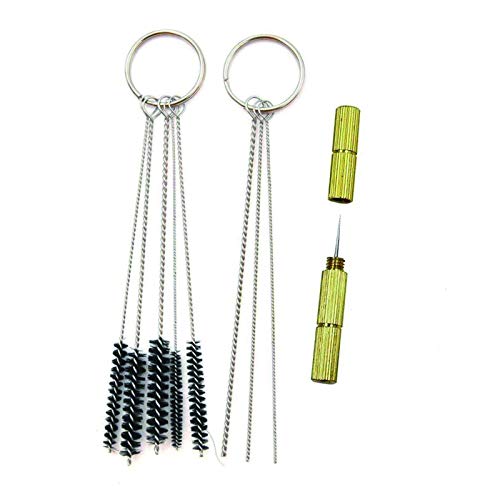 3PCS 0.3mm Airbrush Nozzles and Needles Replacement Parts with 11 in 1 Airbrush Cleaning Repair Tool for Airbrush Gun - size: 3PCS 0.3mm Nozzle and Needles/Cleaning Kit