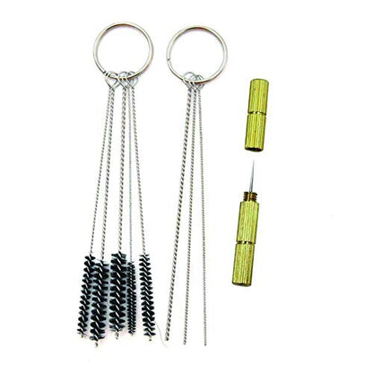 3PCS 0.3mm Airbrush Nozzles and Needles Replacement Parts with 11 in 1 Airbrush Cleaning Repair Tool for Airbrush Gun - size: 3PCS 0.3mm Nozzle and Needles/Cleaning Kit