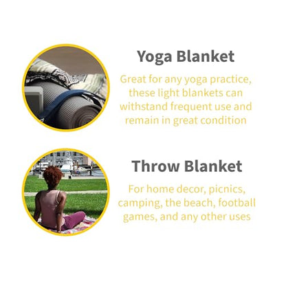 Cozumel Bulk Mexican Yoga Blanket, 10 Pack, Gray - color: Gray