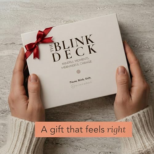 Mindfulness & Mindset Cards for Daily Self Care | Guided Intention, Action & Reflection | 4 Pages Per Card | Built for Everyday Life | The Blink Deck