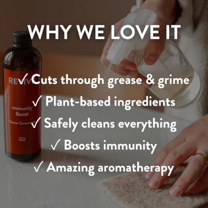 REVIVEEO Immunity Boost Cleaner Concentrate Multi-Purpose, All-Purpose, Concentrated, Mopping, Nontoxic, Plant Based