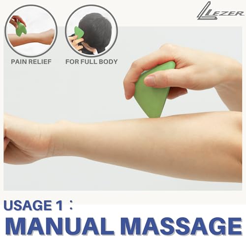 LEZER Large Trigger Massage Point, Manual Massage Ball, Hip Hook, Muscle Knot Release Tool, Deep Tissue Relief, Hip Flexor Iliacus Back Psoas Hand Foot Myofascial Physical Therapy, 3.5 inｘ3 in, Green - style: 06 - Large Trigger Green