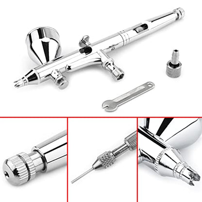 aqxreight 0 2MM Feed Action Airbrush Kit for Cake Decorating Makeup Nail Art Painting Cake Painti Action AirbrushAirbrush KitPainting AirbrushAir Brush Kitnail Airbrush Kitcake