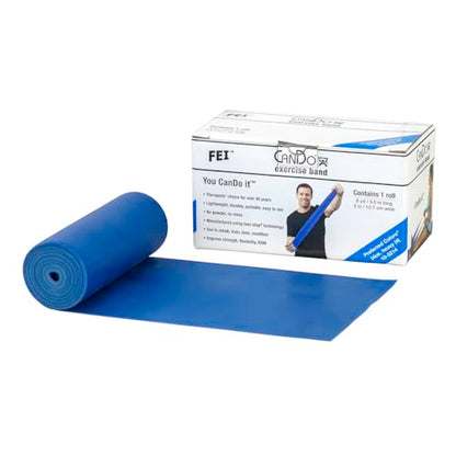 Cando 1210689 Low Powder Exercise Band Roll, 6 yd Length, Blue-Heavy - color: Blue: Heavy, size: 6 yard roll