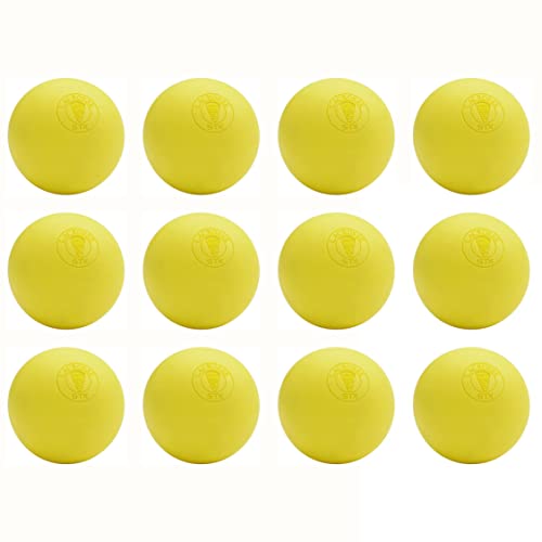 STX Official Lacrosse Balls - color: Yellow, size: 12 Balls