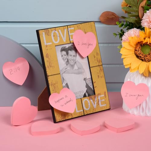 1500 Sheets Heart Shaped Sticky Notes 3x3 Inch Light Pink Sticky Notes Cute Sticky Memo Pads Self Stick Note Pads for Home Office School Business Valentine's Day Supplies, Removable and Easy to Post - color: Light Pink, size: 15 Pads