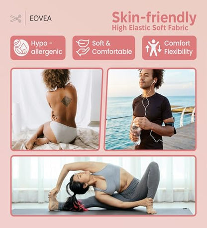 EOVEA - Cotton Spandex Fabric by The Yard - 4 Way Stretch Jersey Knit - Spandex & Cotton T-Shirt Fabric - Lightweight, Breathable - 60" Wide Roll| 10 oz(Dusty Pink, 1 Yard) - color: Dusty Pink, size: 1 Yard