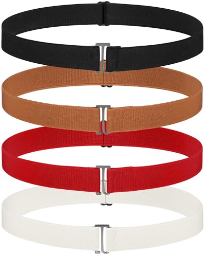 SATINIOR Invisible Stretch Belt Flat - color: Black, Brown, Beige, Red
