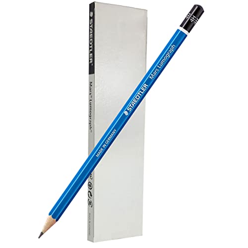 STAEDTLER Mars Lumograph 4H Graphite Art Drawing Pencil, 6 Pencils | for Sketching and Shading, Break-Resistant Premium Woodcase Drawing Pencils, 6-Piece Set - style: 4H