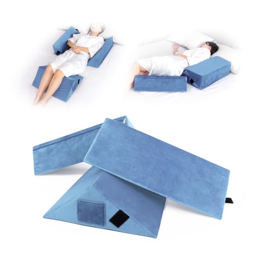 Fanwer Positioning Wedge Pillow for Side Sleeping (3 in 1),19.69",LightBlue - color: Light Blue, size: 19.69in