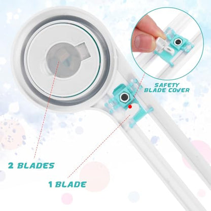 Portable Paper Circle Cutter, Adjustable Craft Cutting Tools Cardboard Circle Cutter Replaceable Blades Compass Cutting for Paper Crafts Scrapbooking, Diameter 4'' to 12.5''