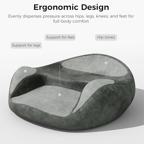 Meditation Cushion - Cross Leg Floor Pillow for Meditator at Home. | Comfortable Memory Foam Zafu Relieves Numbness Tailbon From Long Sitting.