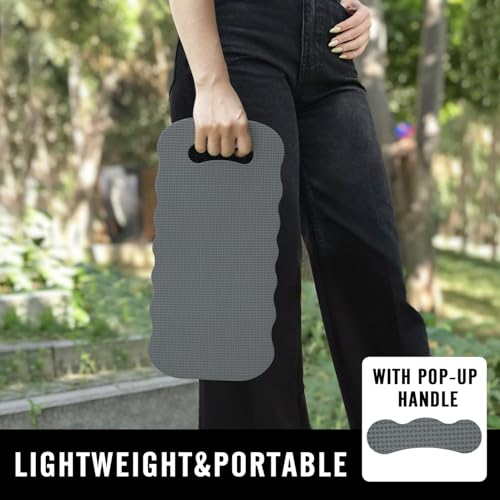 Altdorff Thick Kneeling Pad 2 Pack, Waterproof,Comfortable Garden Kneeling Pads Stain Resistant, Multi-Functional Kneeler Pad for Gardening, Baby Bath, Yoga, Praying and Exercise (Deep Grey) - color: Gray