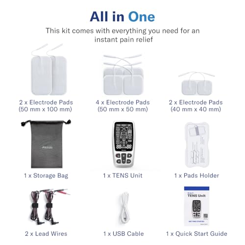 Alcedo Rechargable TENS+EMS Muscle Stimulator for Pain Relief