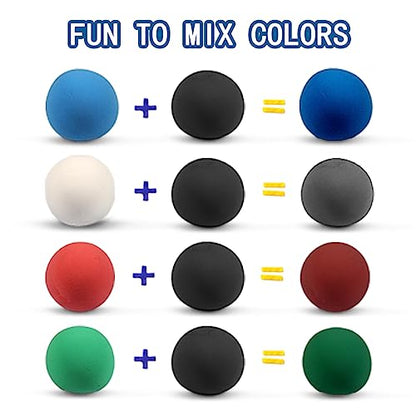ifergoo 100g Black Air Dry Clay, 3.5oz DIY Creative Modeling Clay for Kids | Refill Foam Magic Clay for School Art & Craft Project, Slime Supplies, Ultra-light & Soft, Gift for Age 3-12 Boys & Girls - color: Black/100g