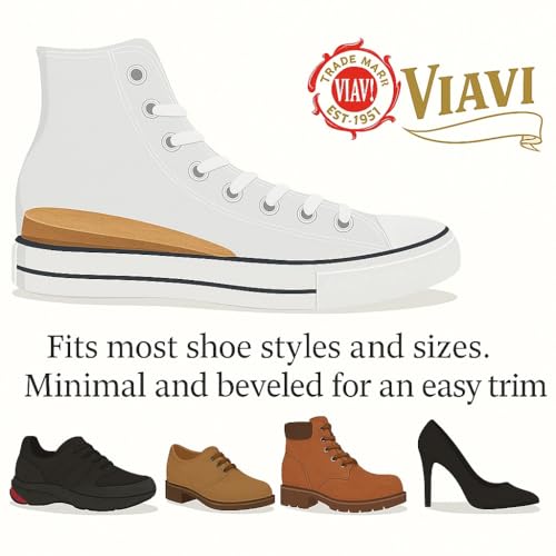 | Cork Heel Lift | X-Large 2 ¾" Width | 9mm Height | Shoe Inserts | 4-Pack - size: X-Large, style: 9 MM