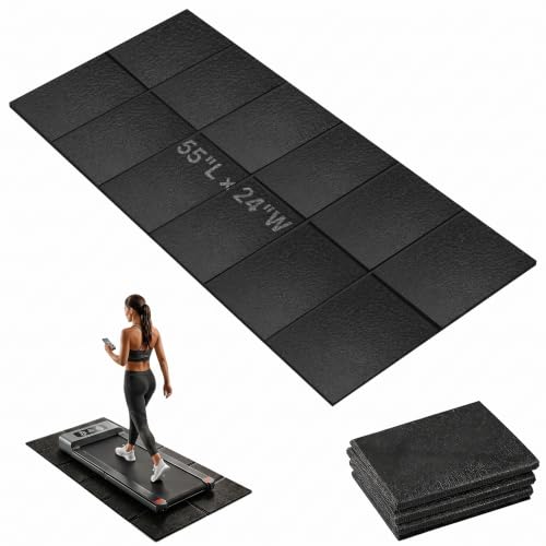 Treadmill Mat, Carpet Hardwood Floor Protect, Walking Pad, 55 × 24" - size: 55"L × 24"W × 0.2"Th