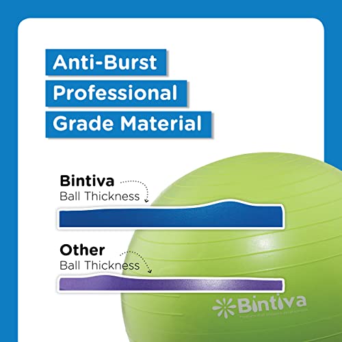 bintiva Exercise Ball - color: Blue, size: S (50-55cm)