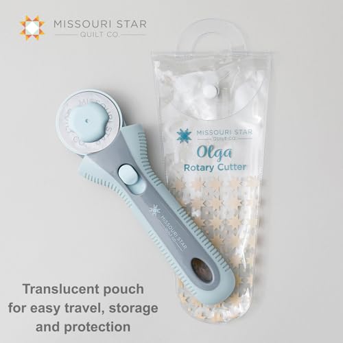 Missouri Star Rotary Cutter, 45mm Blade, Rolling Cutter Tool for Quilt Appliques and Cutting Fabrics, Essential Quilting and Sewing Supplies for DIY Craft Projects - color: 45mm Rotary Cutter