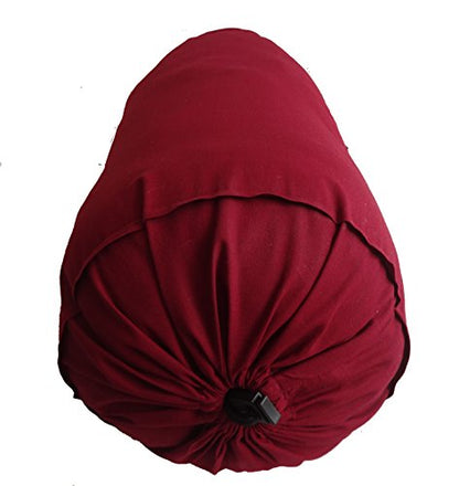 Saffron Burgundy Bolster Pillowcase - Neck Roll Round Bolster Cover for Bed Sofa Chair Couch Lounge Cotton 6" Diameter x 32" Long (15 cm Diameter x 81 cm Long) Removable Cover - size: 6x32"