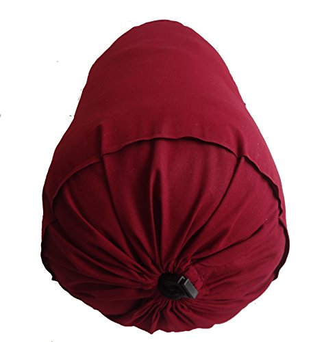 Saffron Burgundy Bolster Pillowcase - Neck Roll Round Bolster Cover for Bed Sofa Chair Couch Lounge Cotton 6" Diameter x 34" Long (15 cm Diameter x 86 cm Long) Removable Cover - size: 6x34"