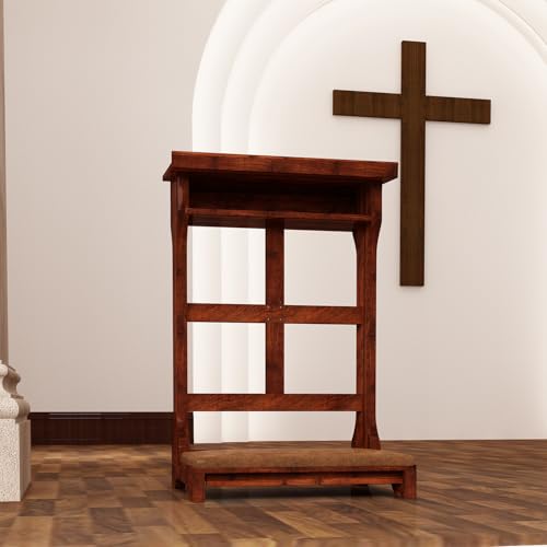 AECOJOY Prayer Kneeler Bench, Prayer Stool with Cushion & Storage Drawer
