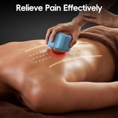 Cold Massage Roller Ball Ice Roller for Muscle Recovery-Blue | medical-grade stainless steel,Cooling Cold Therapy Roller,Deep Tissue, Pain Relief,Supports Cold, Heat, or Essential Oil Use - color: Blue