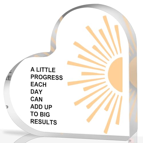 Mental Health Awareness Decor, Psychotherapy Affirmations Heart Acrylic Sign, School Counselor Sign, Inspirational Positive Sayings Gifts for School Home Therapy Office Living Room Bedroom - color: 048