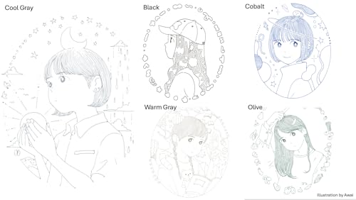 Copic Multiliner Set, 10-Pen Complete Color Set - 0.1mm, Water-based pigment ink (alcohol resistant and becomes waterproof when dry)